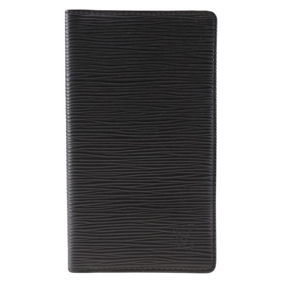 Louis Vuitton Epi Leather Brazza Long Bifold Wallet Black
